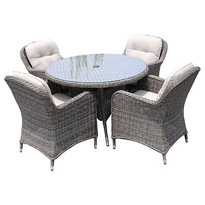 LG Outdoor Marseille 4 Seater Round Dininig Set, Praia LG Outdoor Marseille 4 Seater Round Dininig Set, Praia
